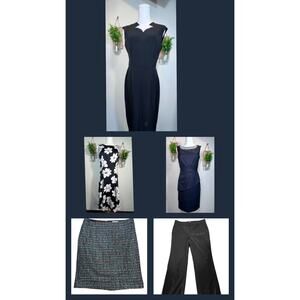 Women’s Business Casual Dress Skirt Pants 5 Pc Lot Size 4 Loft Nine West ETC